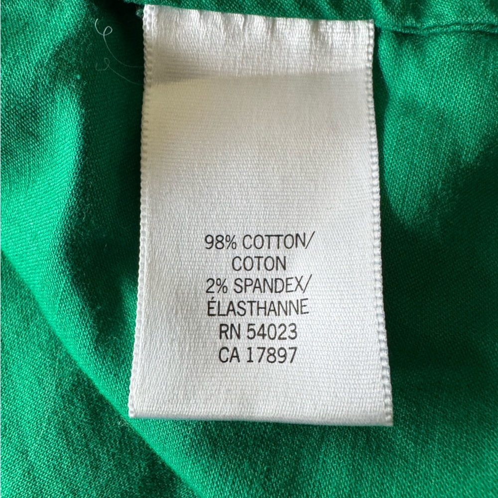 Banana Republic top button down XS Petite green business casual office - Picture 9 of 10